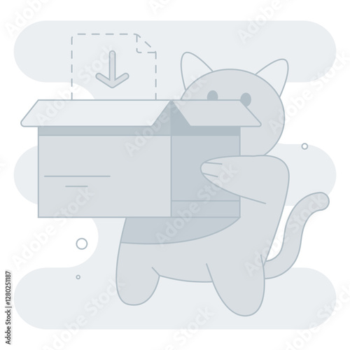 Drop file here Illustration