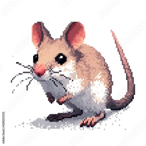 캥거루쥐, 픽셀아트, jpeg (Kangaroo rat, pixel art, jpeg) photo