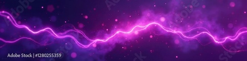 Electric purple energy pulses, sharp contrasting highlights , speed, energy, neon