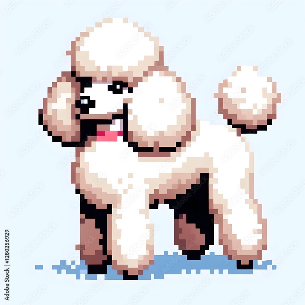 푸들, 픽셀아트, jpeg (Poodle, pixel art, jpeg) 푸들, 픽셀아트, jpeg (Poodle, pixel art, jpeg)