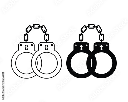 Prisoner Restraint Shackles Police Cuffs