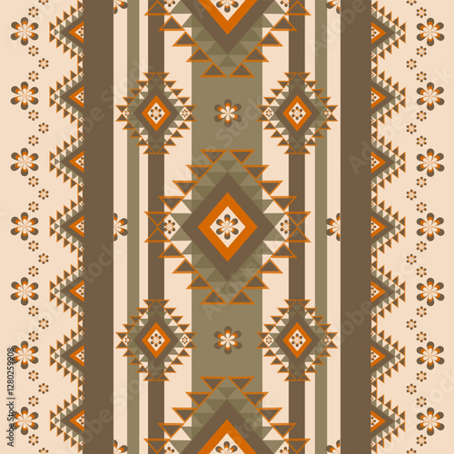 christmas card with christmas tree ,Geometric Ethnic pattern, Native American tribal fabric,tile, carpet ,vector,illustration design 