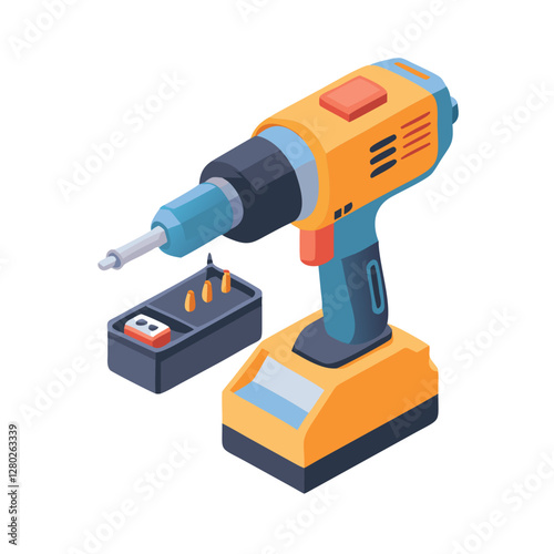 Electric drill with rechargeable battery