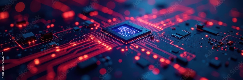 Abstract glowing circuit board, digital nodes , pattern, universe, high tech Abstract glowing circuit board, digital nodes , pattern, universe, high tech