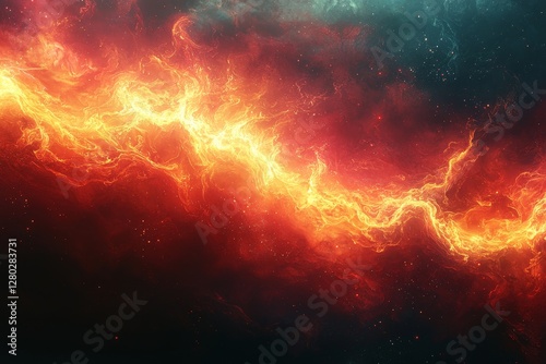 Dynamic flame artwork abstract digital design vibrant colors artistic environment close-up viewpoint