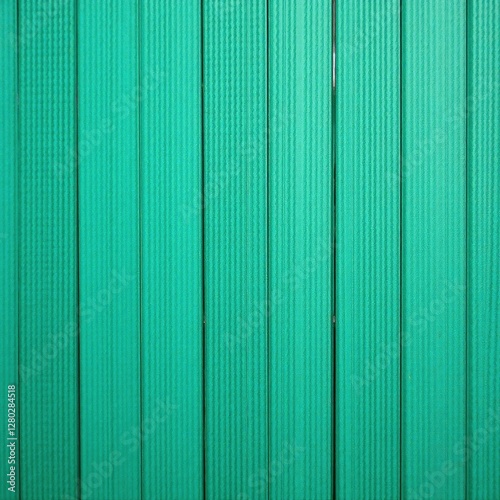 Rustic green wood planks, blue fence backdrop, weathered, wood grain