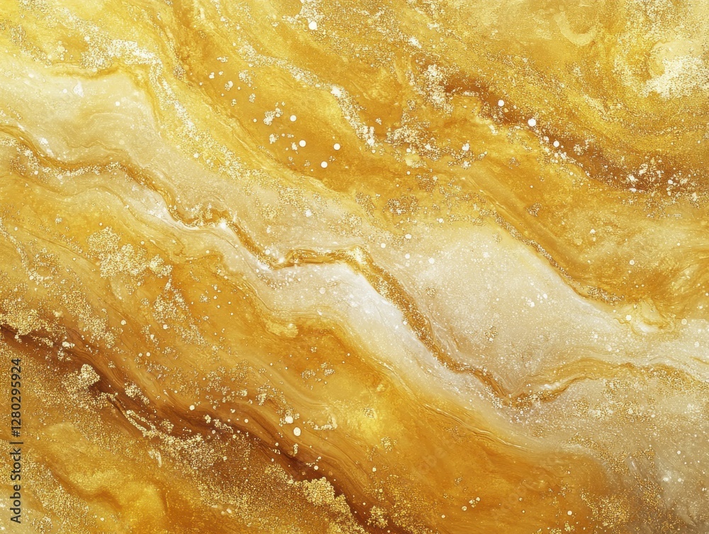 Abstract Gold Marble Texture with Glittering Details and Smooth Waves in a Shimmering Bright Golden Background for Design Purposes Abstract Gold Marble Texture with Glittering Details and Smooth Waves in a Shimmering Bright Golden Background for Design Purposes