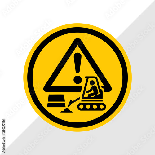 Vector Illustration of Road Construction Warning Signs Set – Under Construction, Road Work Ahead, Man Digging Ground, Work in Progress, Caution and Hazard Signs for Traffic Safety