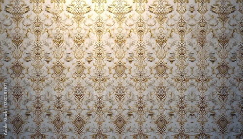 Mughal-Inspired Artistic Paisley & Floral Background