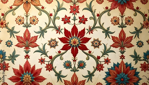 Regal Mughal Paisley Wallpaper Pattern