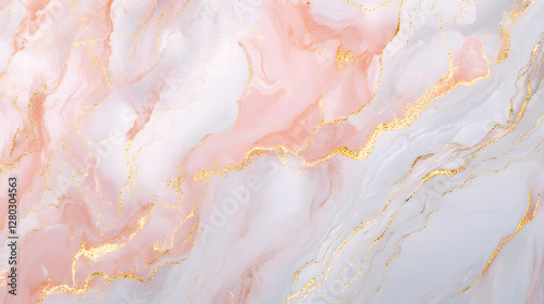 digital paper design, white and light pink marble with touches of light gray and thin gold strands running through it. Abstract marble background.