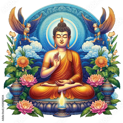 golden buddha statue