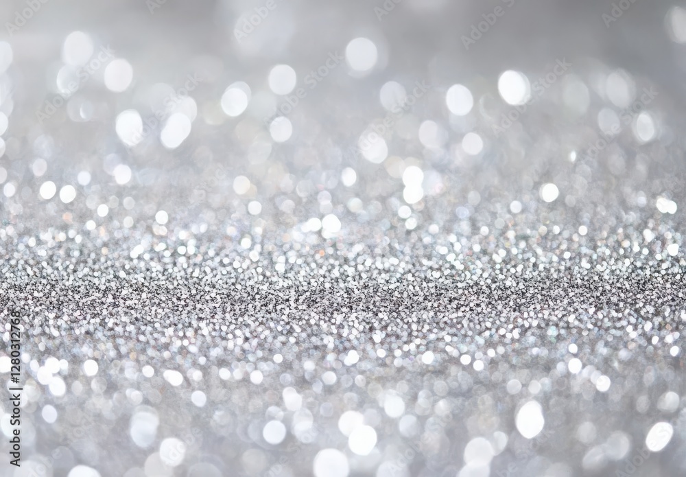 Brilliant silver glitter background with shimmering bokeh effect ideal for festive celebrations, holidays, special occasions and creative projects Brilliant silver glitter background with shimmering bokeh effect ideal for festive celebrations, holidays, special occasions and creative projects