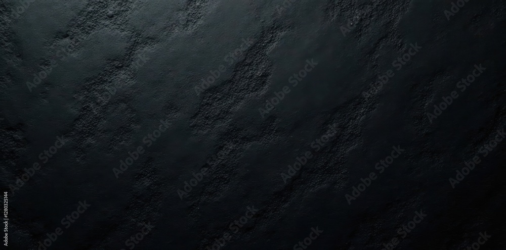 Fototapeta premium Black anthracite concrete, coarse stone backdrop, old, grunge, background