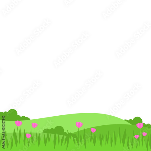 Spring Greenfield Landcape