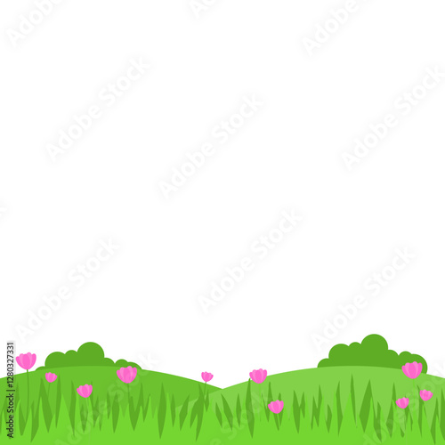 Spring Greenfield Landcape