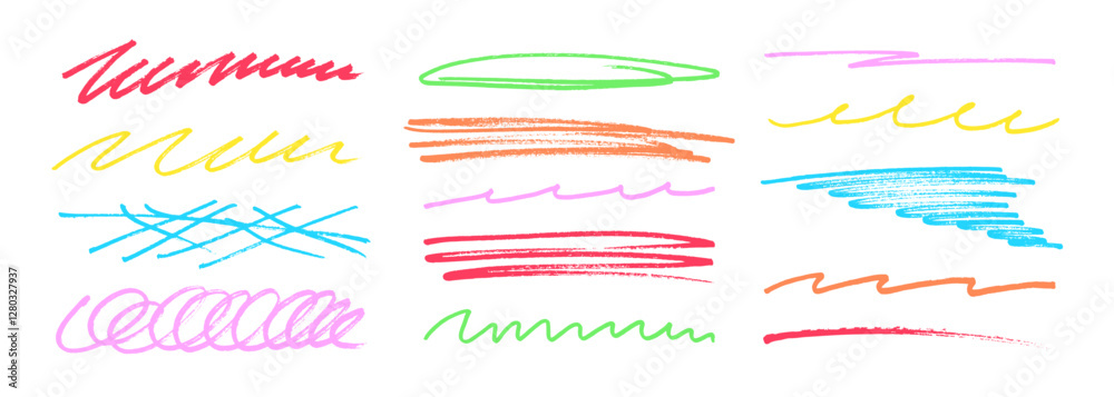 Underline stroke marker felt pen scribbles doodle line collection. Hand drawn outline sketch wave brush mark elements crosshatch rough dividers set for text highlight underline emphasis. Underline stroke marker felt pen scribbles doodle line collection. Hand drawn outline sketch wave brush mark elements crosshatch rough dividers set for text highlight underline emphasis.