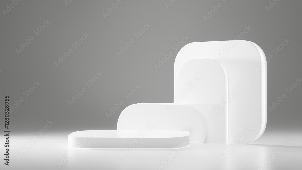 White Minimalist Product Display White Minimalist Product Display