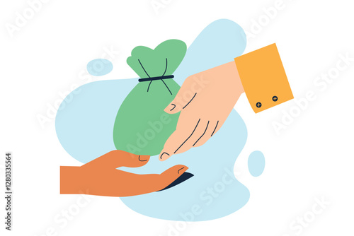 Eid al-Fitr Zakat Fitrah Illustration