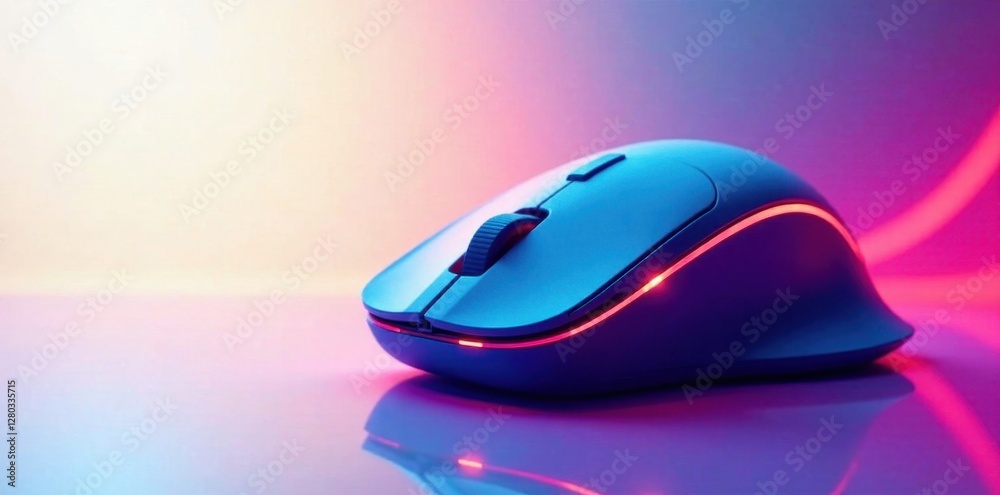 Abstract vector illustration of a wireless computer mouse , art, graphic, creative Abstract vector illustration of a wireless computer mouse , art, graphic, creative