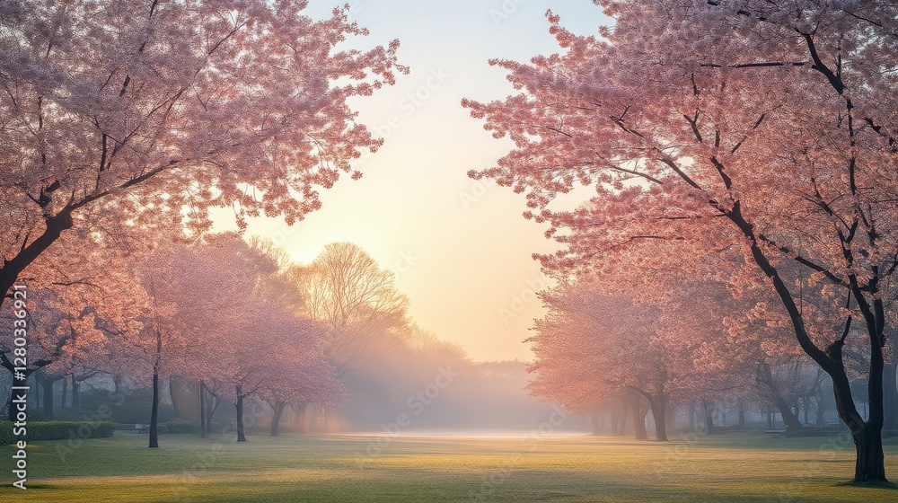 Naklejka premium Blossom park