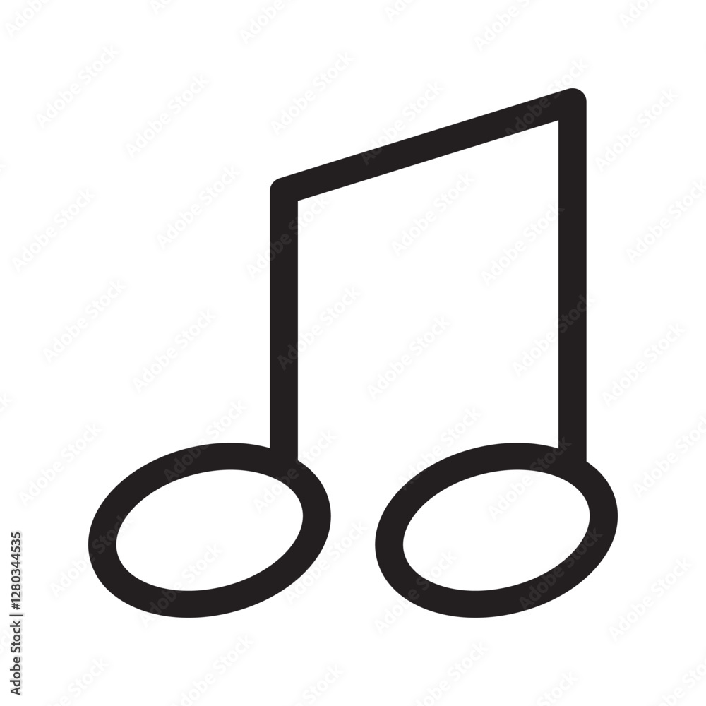 Minimalist emoticon with music notes, ideal for music lovers. Minimalist emoticon with music notes, ideal for music lovers.