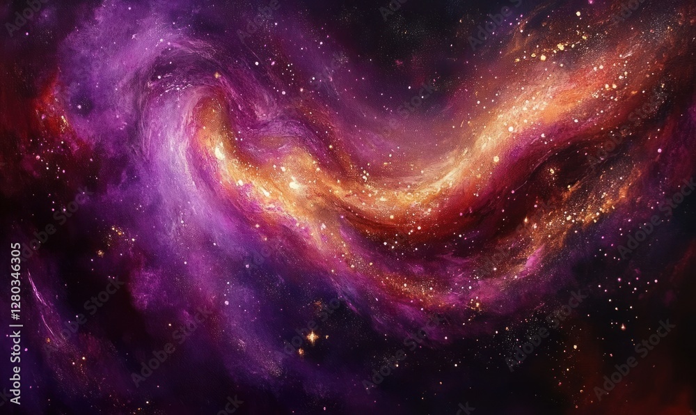 Fototapeta premium Cosmic Nebula Art