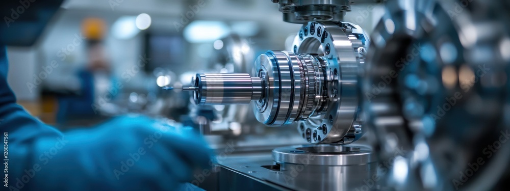 Precision Aerospace Manufacturing High Tech Components Assembly Precision Aerospace Manufacturing High Tech Components Assembly