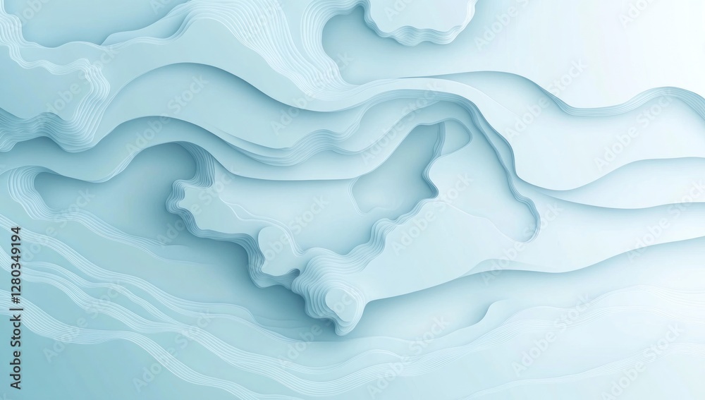 Abstract light blue topographic relief background. Abstract light blue topographic relief background.