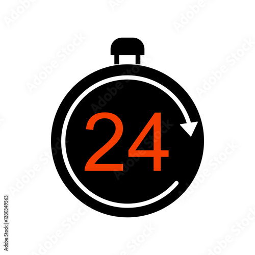 Limited delivery icon on white background.