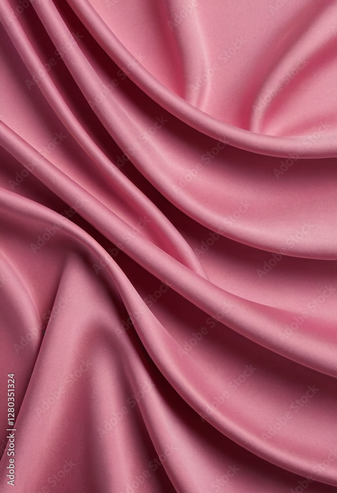 Obraz premium A smooth, Matte, and evenly lit plain silk texture background with no wrinkles, creases, or folds, showcasing a vibrant, rich, and saturated hue with a subtle sheen, evoking a sense of lux