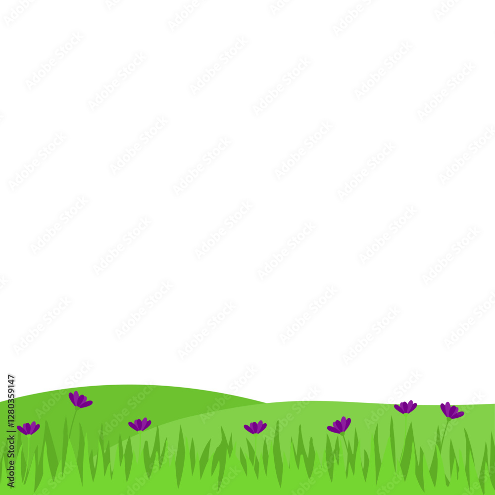 Spring Greenfield Landcape Spring Greenfield Landcape