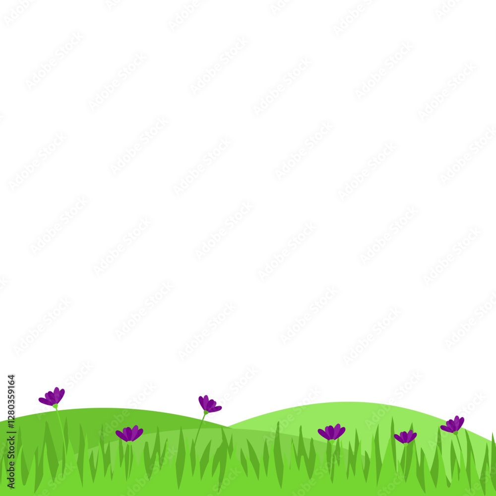Spring Greenfield Landcape Spring Greenfield Landcape