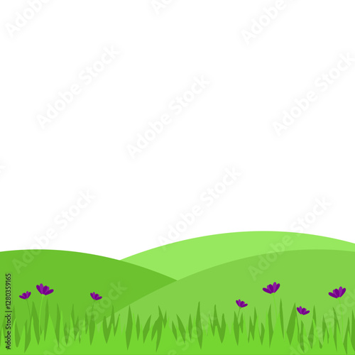Spring Greenfield Landcape