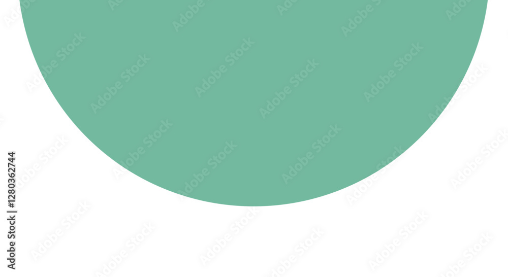 Green semicircle geometric minimalist shape Green semicircle geometric minimalist shape