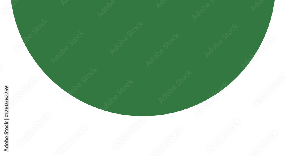 Green semicircle geometric minimalist shape Green semicircle geometric minimalist shape