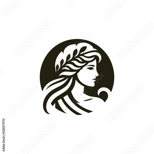 Athena Goddess Logo