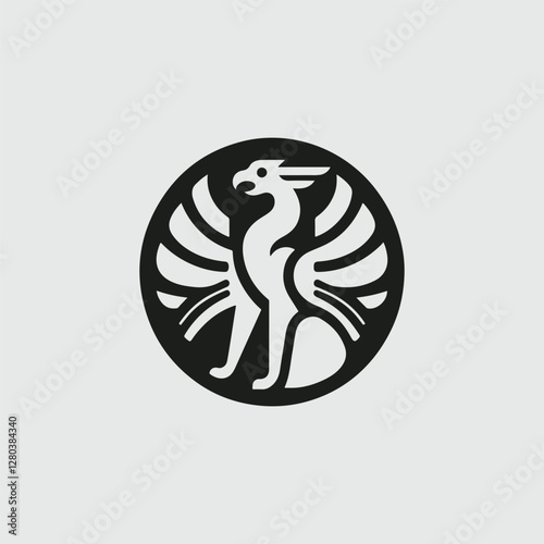 minimalist griffin logo