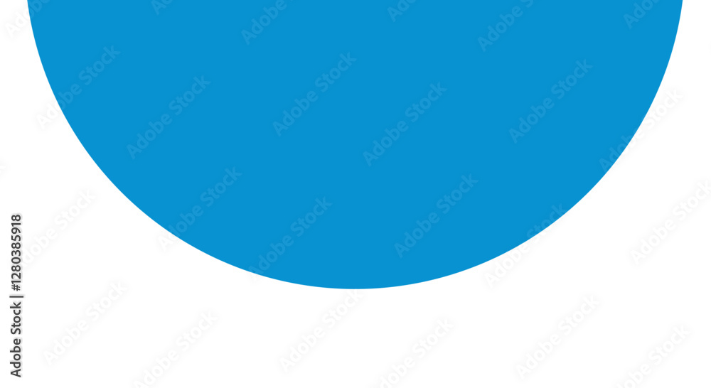 Blue semicircle geometric minimalist shape Blue semicircle geometric minimalist shape