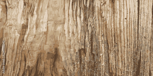 Wood texture. Vintage wood grain background. Vector illustration