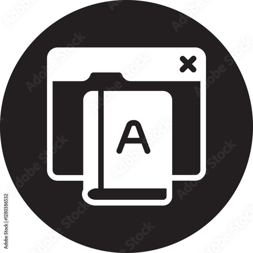 ebook glyph icon