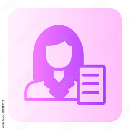 teacher gradient icon