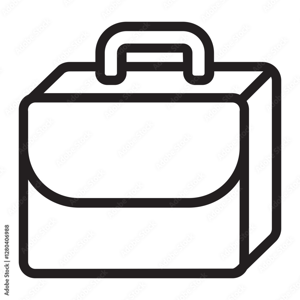 Briefcase  line icon
