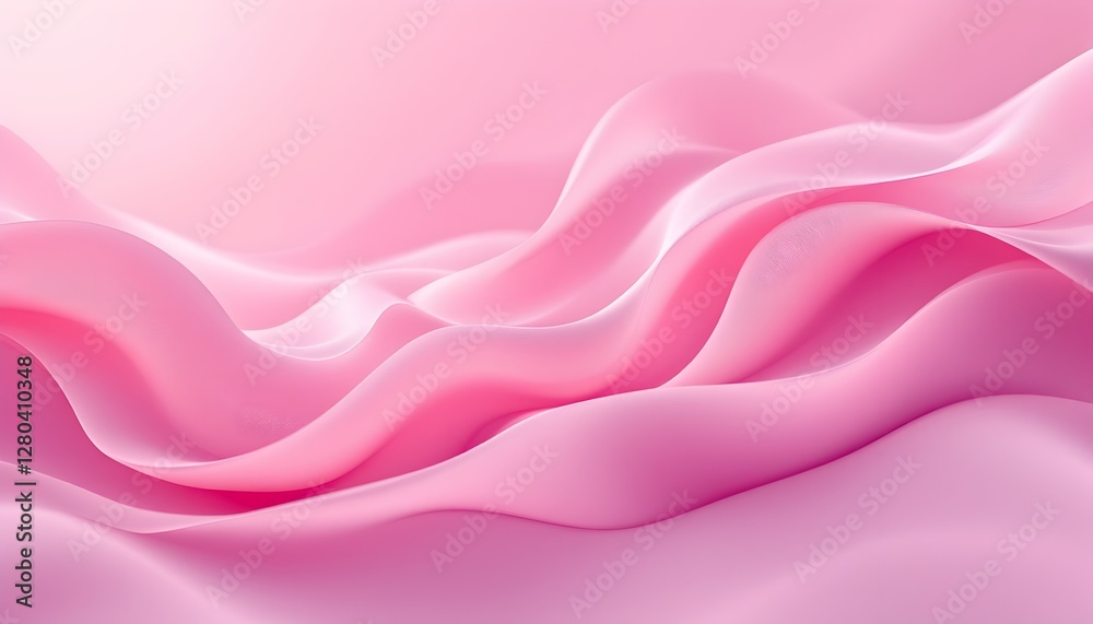 Obraz premium Elegant Pink Waves Abstract Background for Creative Designs and Projects