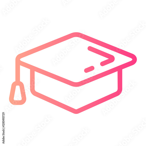 Mortarboard  gradient icon