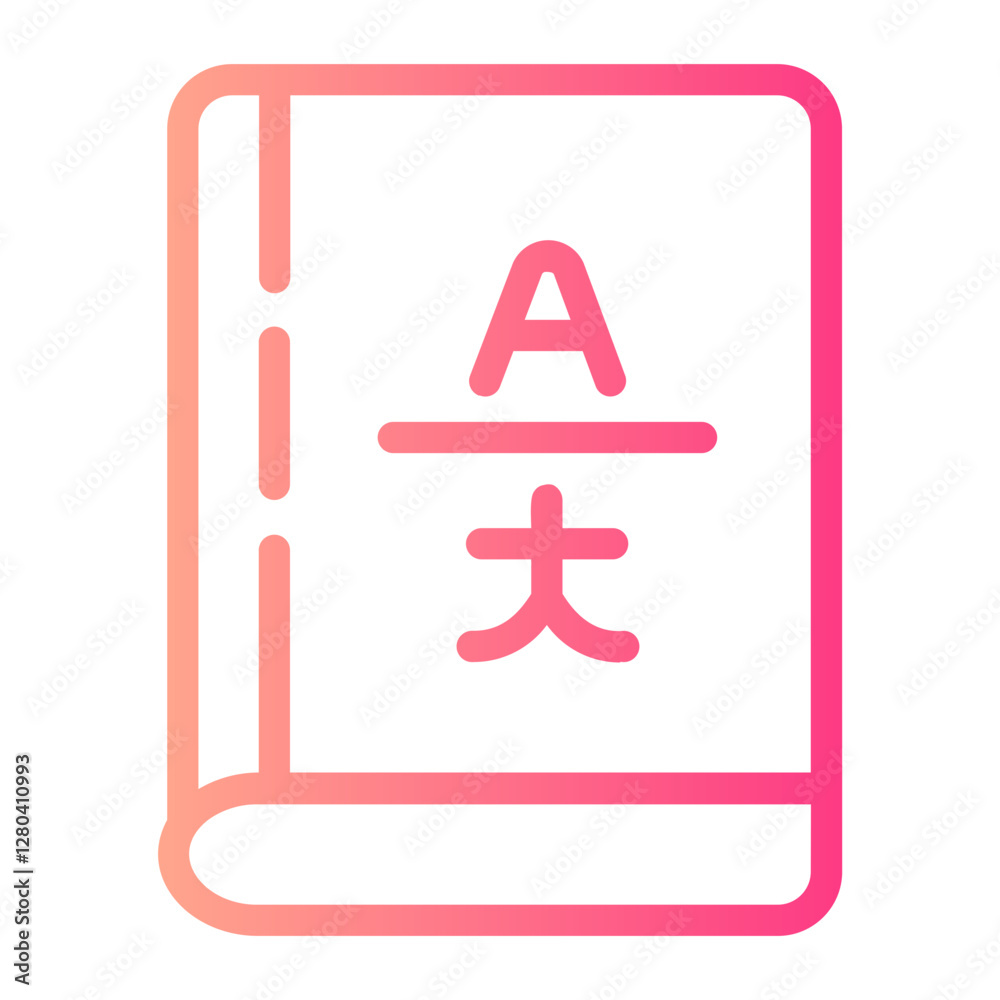 Foreign Language gradient icon Foreign Language gradient icon