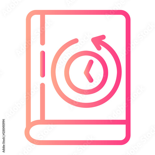 history gradient icon