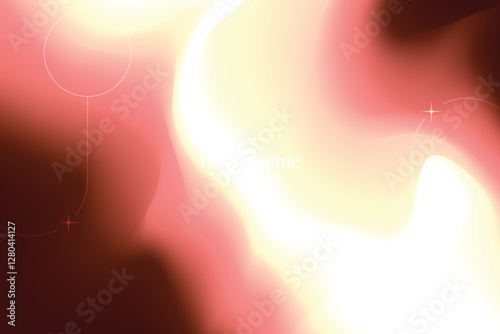 Holographic Dreamscapes Abstract Iridescence Holo Background Pastel Gradient. Trendy Modern Design Gradient Futuristic Iridescent Background