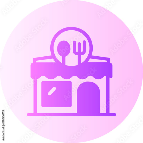 Canteen  gradient icon