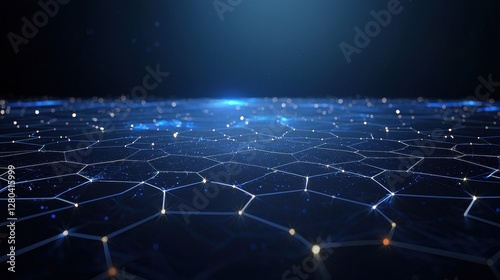 Abstract dark background with numerous connected lines forming a network pattern
